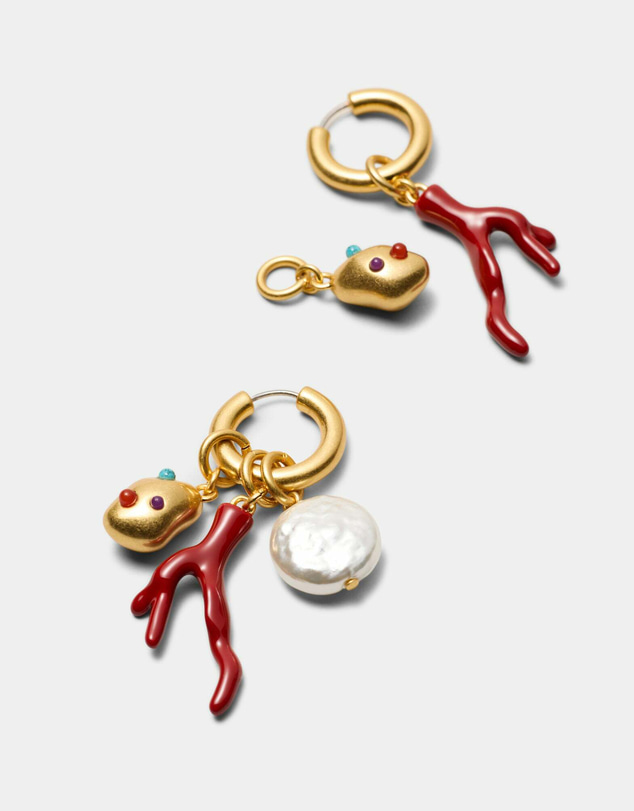 MIMCO - Cladiella Charm Hoop Earrings