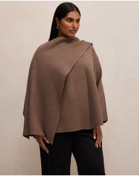 Forever New Curve - Tabitha Curve Knitted Cape