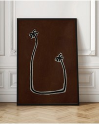 Olive et Oriel - Soul Bound - Brown by Shatha Al Dafai Art Print