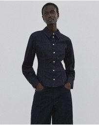 M.N.G - Denim Shirt With Seams
