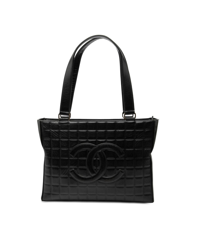 Pre-Loved by Azura Reborn - Pre-Loved CC Chocolate Bar Lambskin Tote