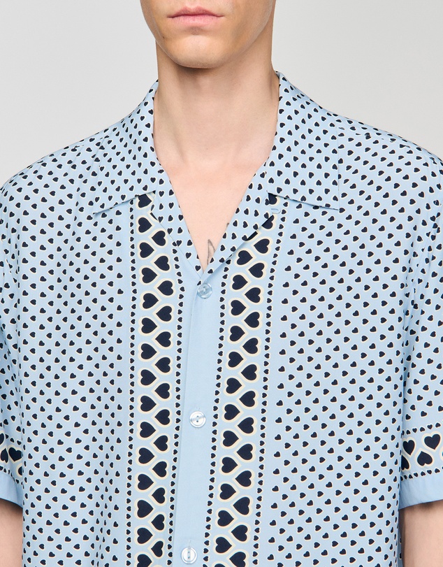 Sandro - All Over Coeur Mc Shirt