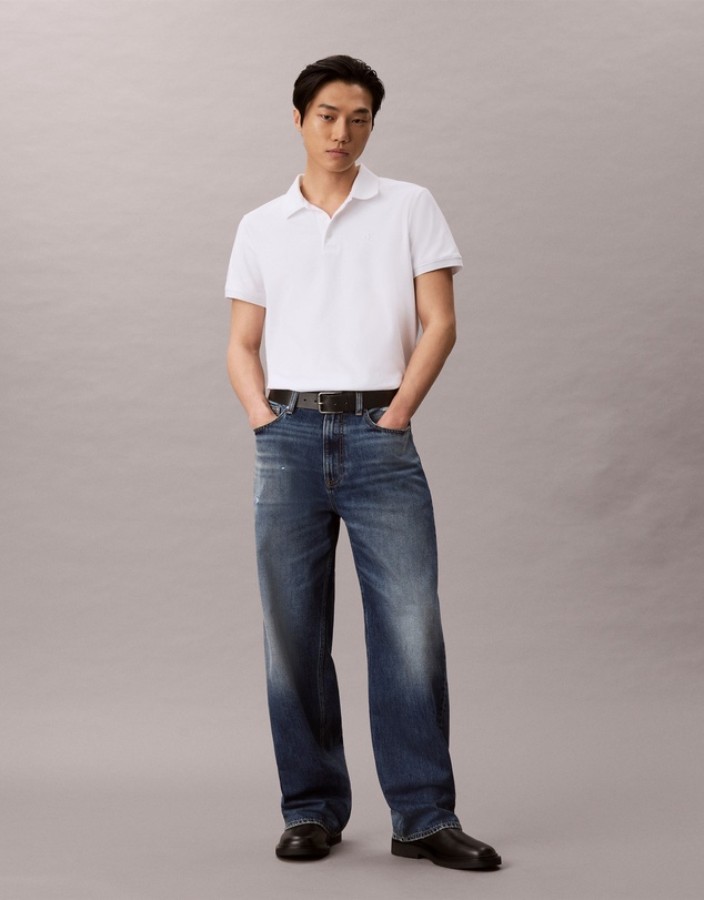 Calvin Klein Jeans - Sleek Interlock Monogram Polo Shirt