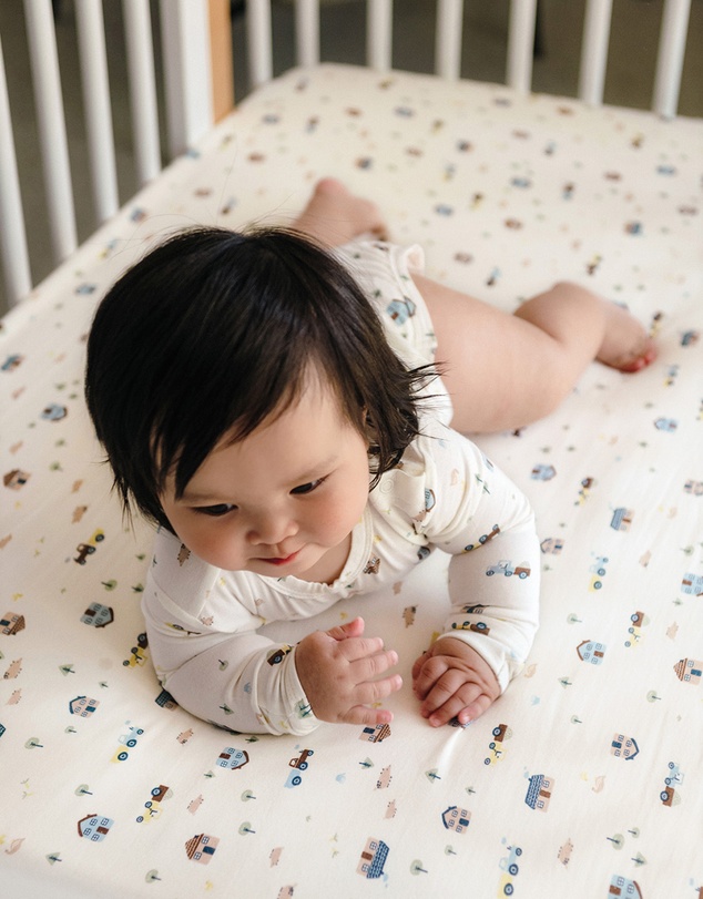 Kynd Baby - Fitted Cot Sheet in Pasture