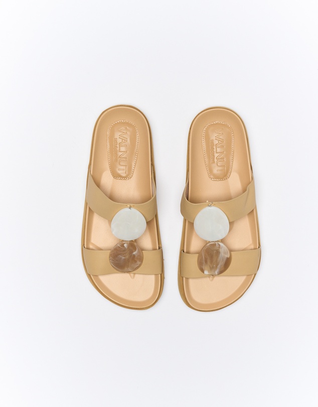 Walnut Melbourne - Micah Leather Slide