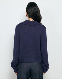 AERE - Miya Cotton Wool Cardigan