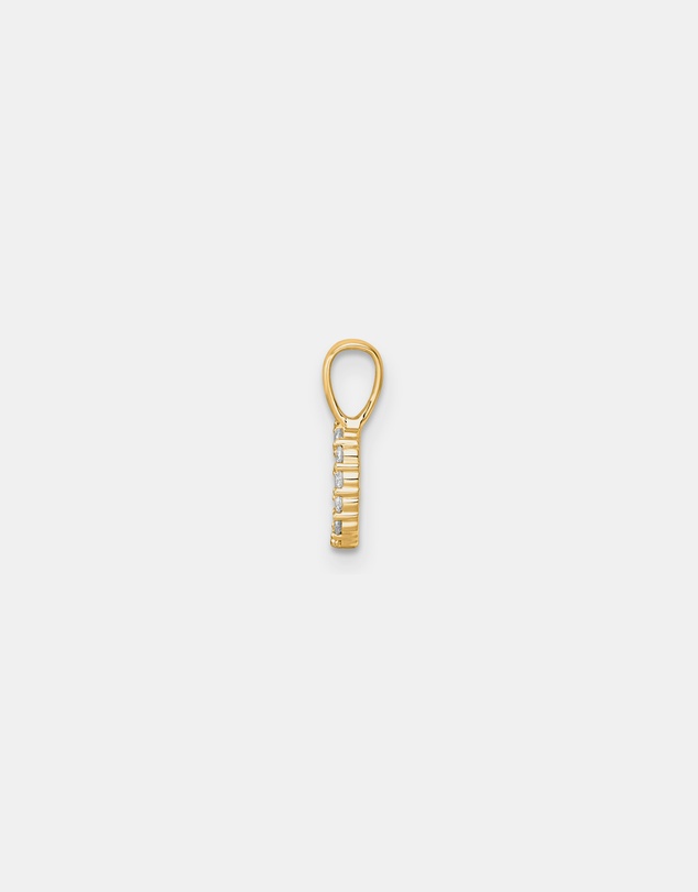 Zoe Olivia - 9K Gold Lab Grown Diamond Initial D Pendant