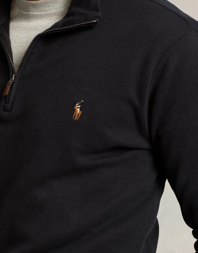 Polo Ralph Lauren - ICONIC EXCLUSIVE - Big & Tall Estate-Rib Quarter-Zip Pullover