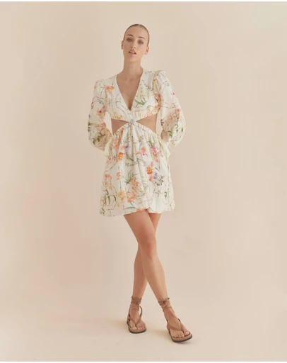 Amelius - Orangerie Long Sleeve Mini Dress