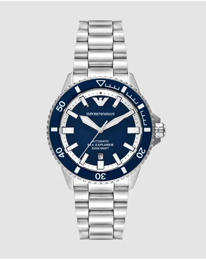 Emporio Armani - Silver Tone Analogue Watch