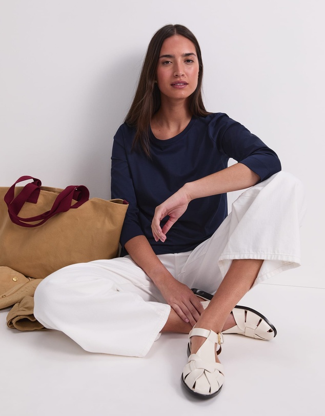 Sportscraft - Mercerised Cotton 3/4 Sleeve Tee