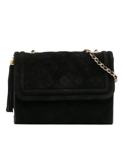 Pre-Loved by Azura Reborn - Pre-Loved Quilted Suede Tassel Flap