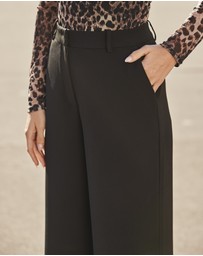 Sosandar - Fluid Wide Leg Trousers