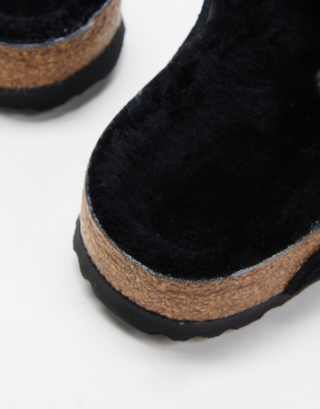 Birkenstock - Arizona Shearling Suede Leather Narrow Sandals - Unisex