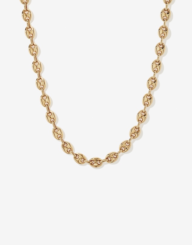 Michael Hill - Puff Anchor Chain Necklace in 18kt Gold Vermeil