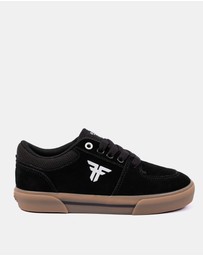 Fallen Footwear - Fallen Footwear Patriot Kids Gum Vulcanised Sole Shoes Black/White