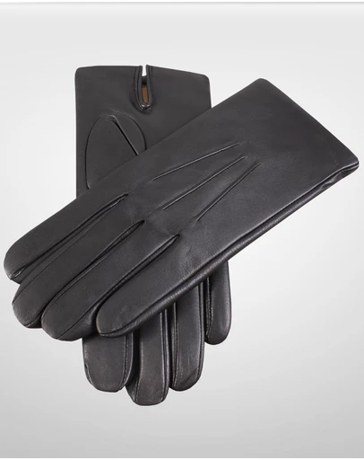 DENTS - Bath Three-Point Cashmere-Lined Leather Gloves