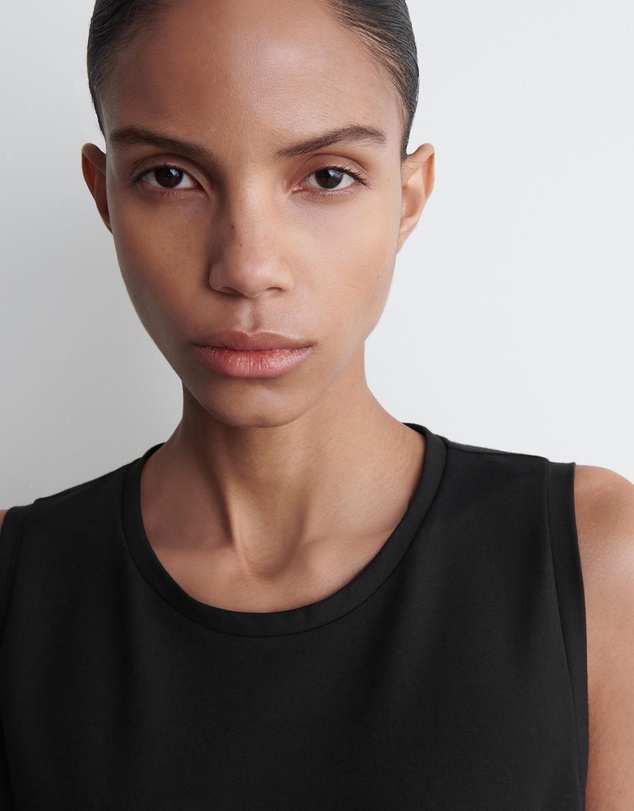 COS - Panelled Gathered-Side Midi Dress