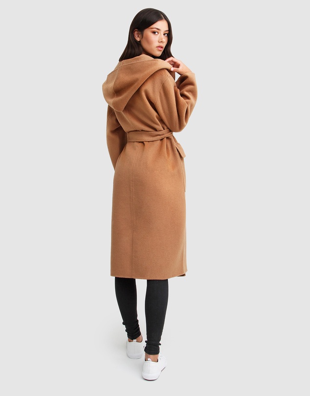 Belle & Bloom - Runaway Wool Blend Robe Coat