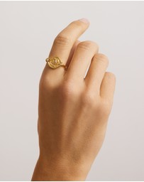 By Charlotte - Serene Lotus Ring