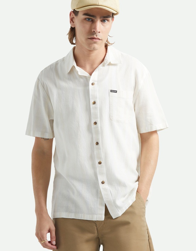 Brixton - Cru Striped Dobby Short Sleeve Shirt