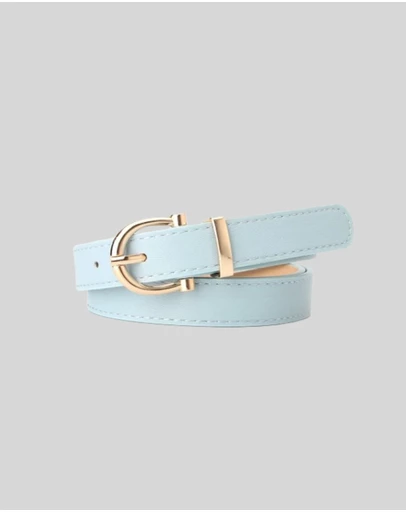 KAJA Clothing - Needle Buckle Belt - Blue