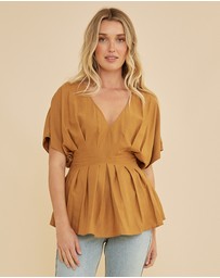 Amelius - Francesca Pleated Top