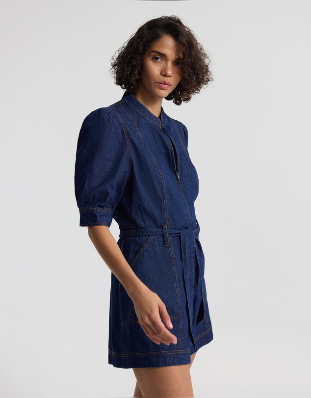 Oxford - Nera Denim Playsuit