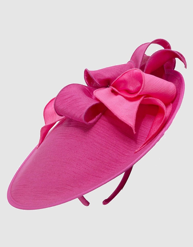 Max Alexander - Fuchsia Plate Racing Fascinator