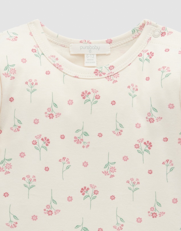 Purebaby - Pointelle Rib Layering Top -Kids-Babies