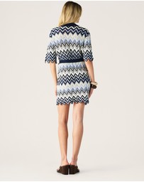 MOS The Label - Pulse Knit Mini Shirt Dress