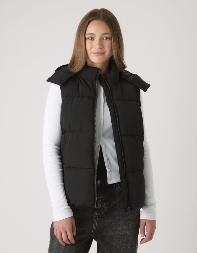 Decjuba Kids - Decjuba Hooded Puffer Vest - Teens