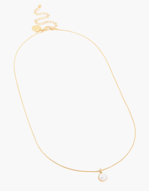 Lovisa - Waterproof Gold Plated Stainless Steel Freshwater Pearl Pendant Necklace