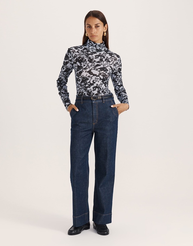 SABA - Truffle Wool Long Sleeve Top
