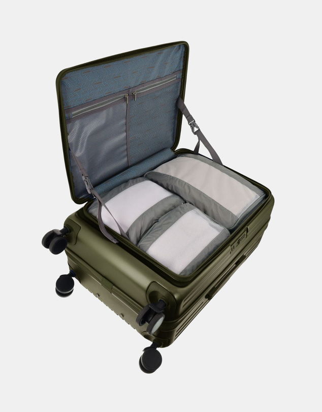 Pierre Cardin - Pierre Cardin Front-Opener Hard Shell Medium and Cabin 2-Piece Set Bundle