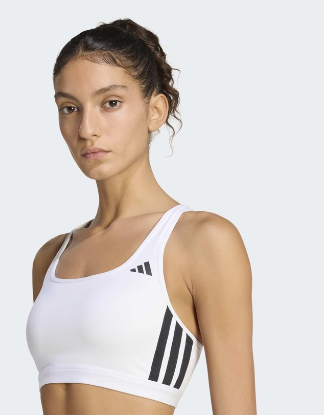 adidas Performance - Optime Essentials Workout 3-Stripes Medium Support Bra Womens