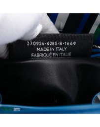 Pre-Loved by Azura Reborn - Pre-Loved Mini Leather Striped Papier A6 Zip Around Satchel