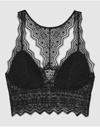 Passionata - Georgia Racerback Padded Longline Lace Bralette