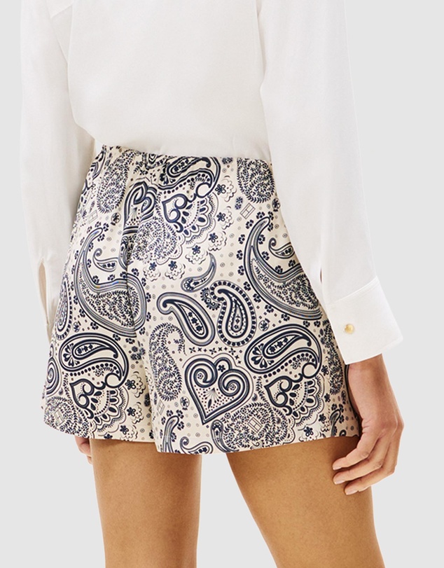 Tommy Hilfiger - Twill Print Flare Shorts