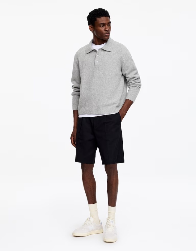 ARKET - Knitted Cotton Blend Polo Shirt