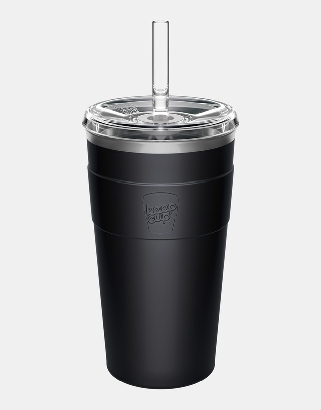 KeepCup - Thermal Cold Cup 16oz Reusable Coffee Cup with Straw Lid