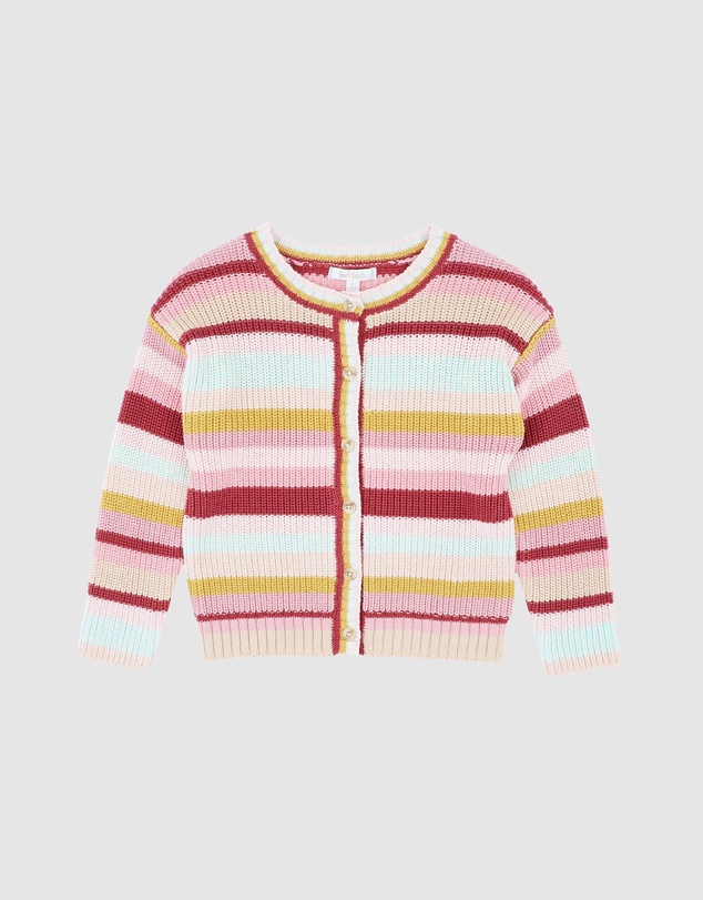 Fox & Finch - Orchard Bloom Stripe Cardigan - Babies