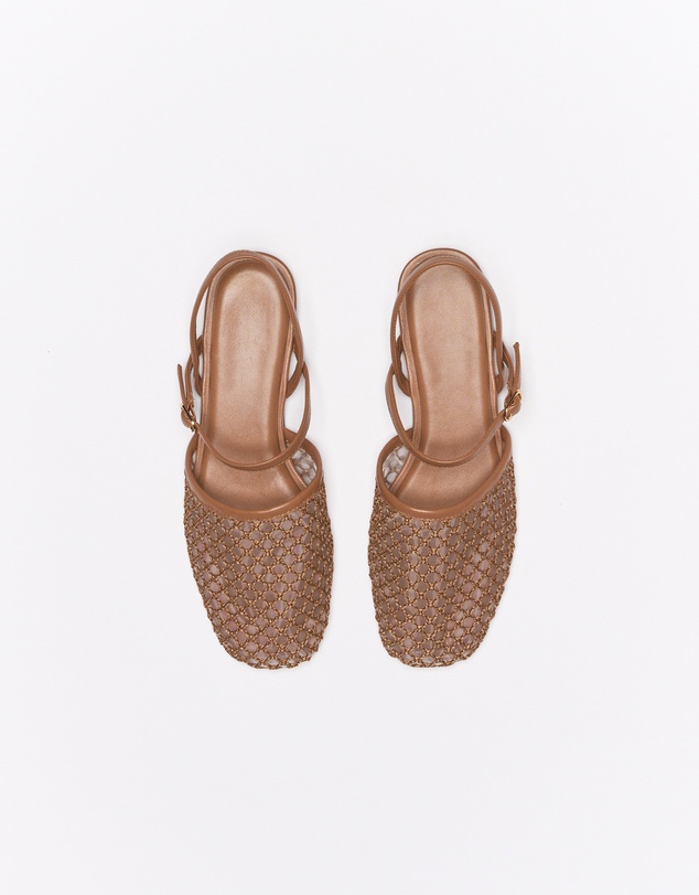 Walnut Melbourne - Anni Leather Flat