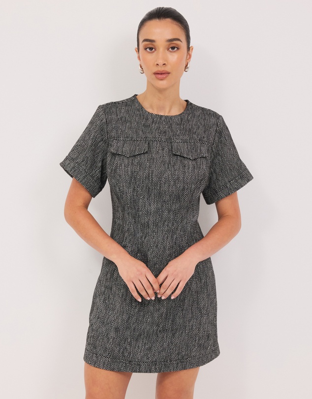 Calli - Henderson Tweed Mini Dress