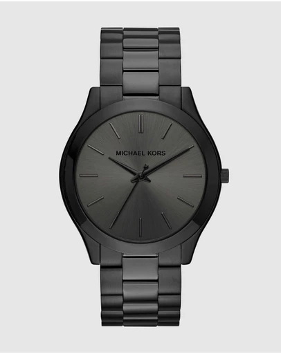 Michael Kors - Michael Kors Slim Runway Black Watch MK8507