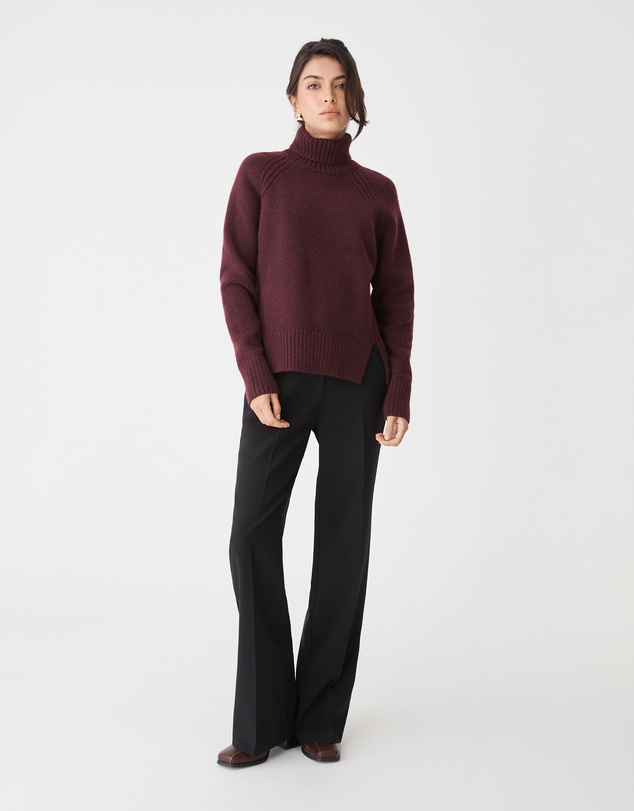 Forcast - Jada Notch Hem Turtleneck Knit