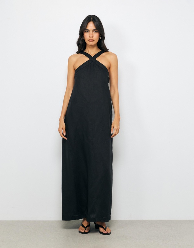 AERE - Drew Linen Maxi Dress
