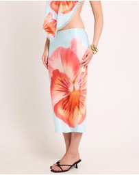 Alice In The Eve - Faye Slip Midi Skirt