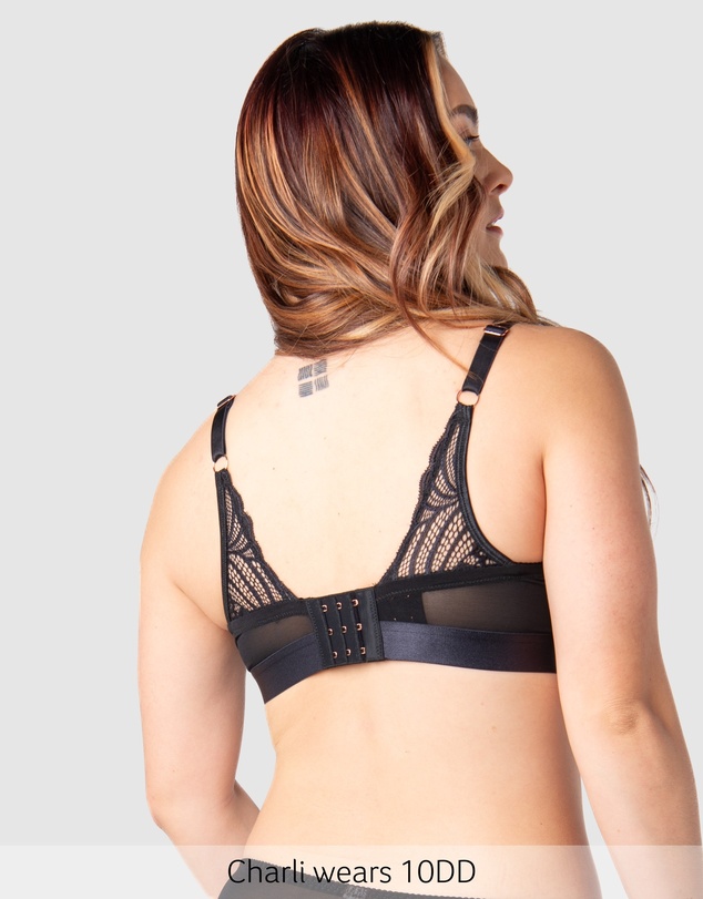 Hotmilk Maternity Lingerie - Warrior 2.0 Plunge Nursing Bra - Flexiwire