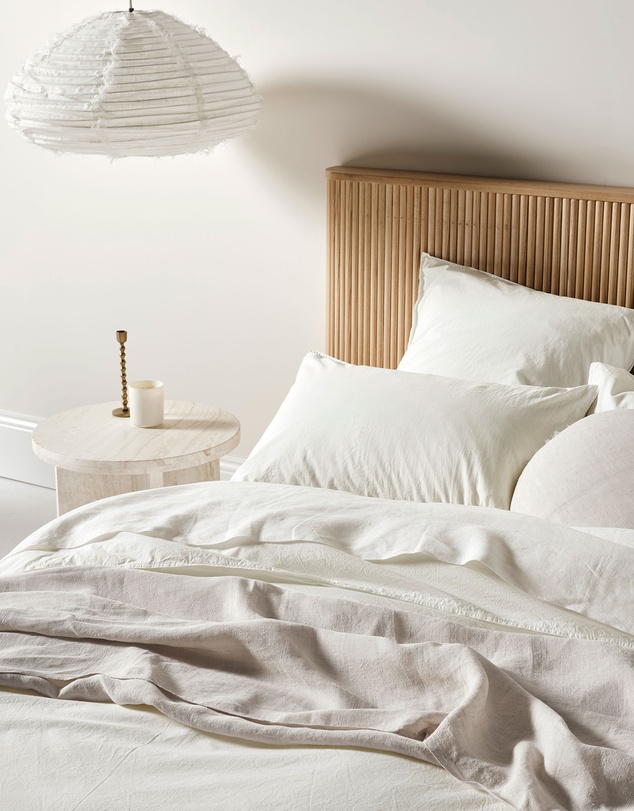Aura Home - Evie Stonewash Organic Cotton European Pillowcase